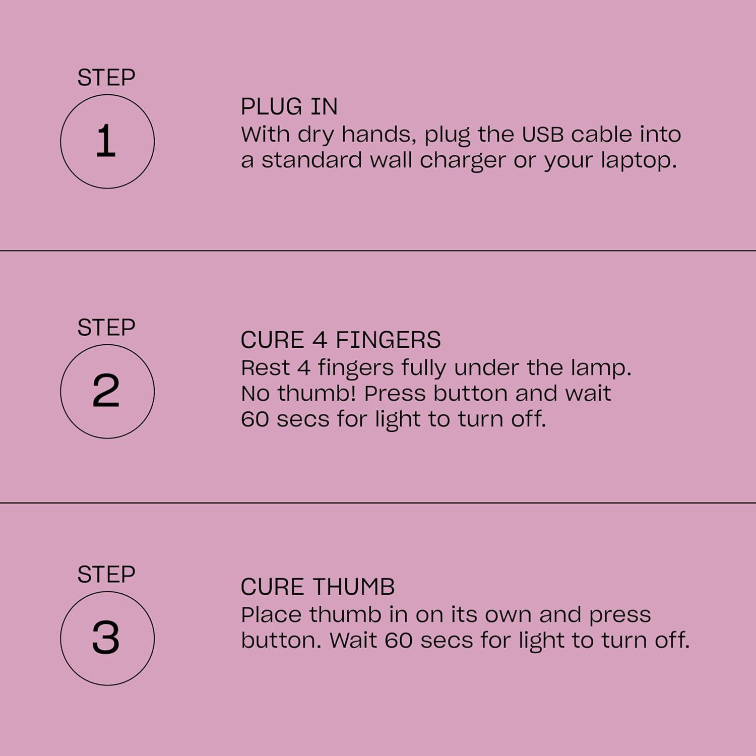 imageOPI GELement LED Curing Lamp for Gel Nail Polish DIY Professional Salon Quality Manicure Results 4 Finger Design amp Mirrored Interior for Curing 60 Second Timer