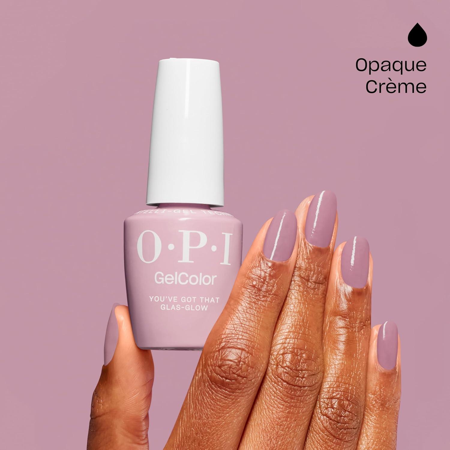 imageOPI GelColor LED Cure Gel Nail Polish Nude amp Brown Shades SalonQuality Shine LongLasting Wear Easily Soak Off Removal Vegan amp HEMA Free 05 Fl OzYouve Got that Glasglow Opaque Light Neutral Pink