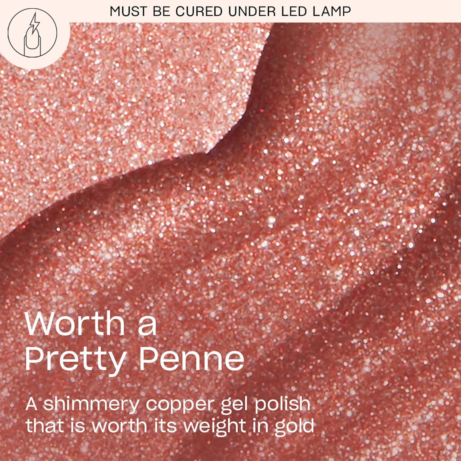 imageOPI GelColor LED Cure Gel Nail Polish Nude amp Brown Shades SalonQuality Shine LongLasting Wear Easily Soak Off Removal Vegan amp HEMA Free 05 Fl OzWorth a Pretty Penne Opaque Soft Copper Brown Shimme