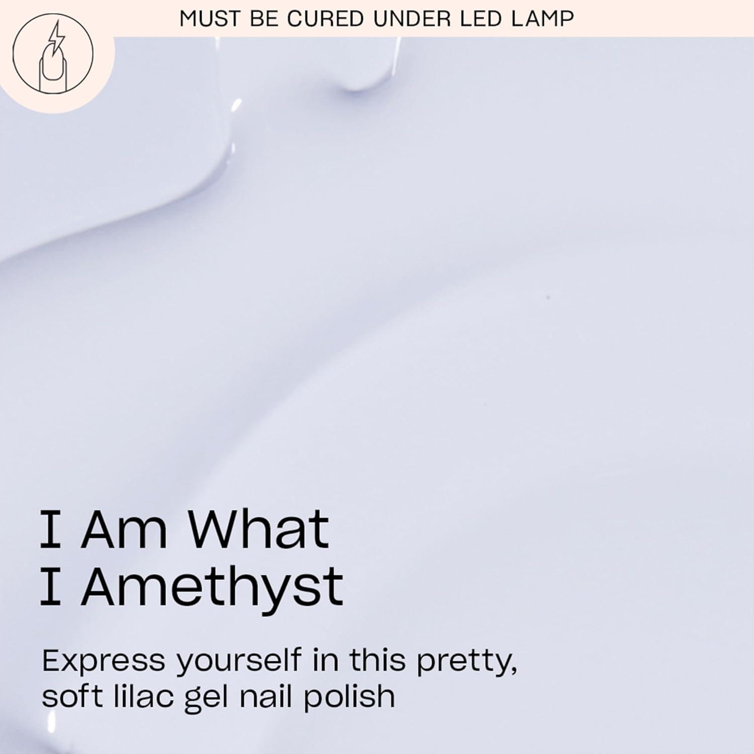 imageOPI GelColor LED Cure Gel Nail Polish Pink amp Purple Shades SalonQuality Shine LongLasting Wear Easily Soak Off Removal Vegan amp HEMA Free 05 Fl OzI Am What I Amethyst Opaque Soft Cool Lilac Purple