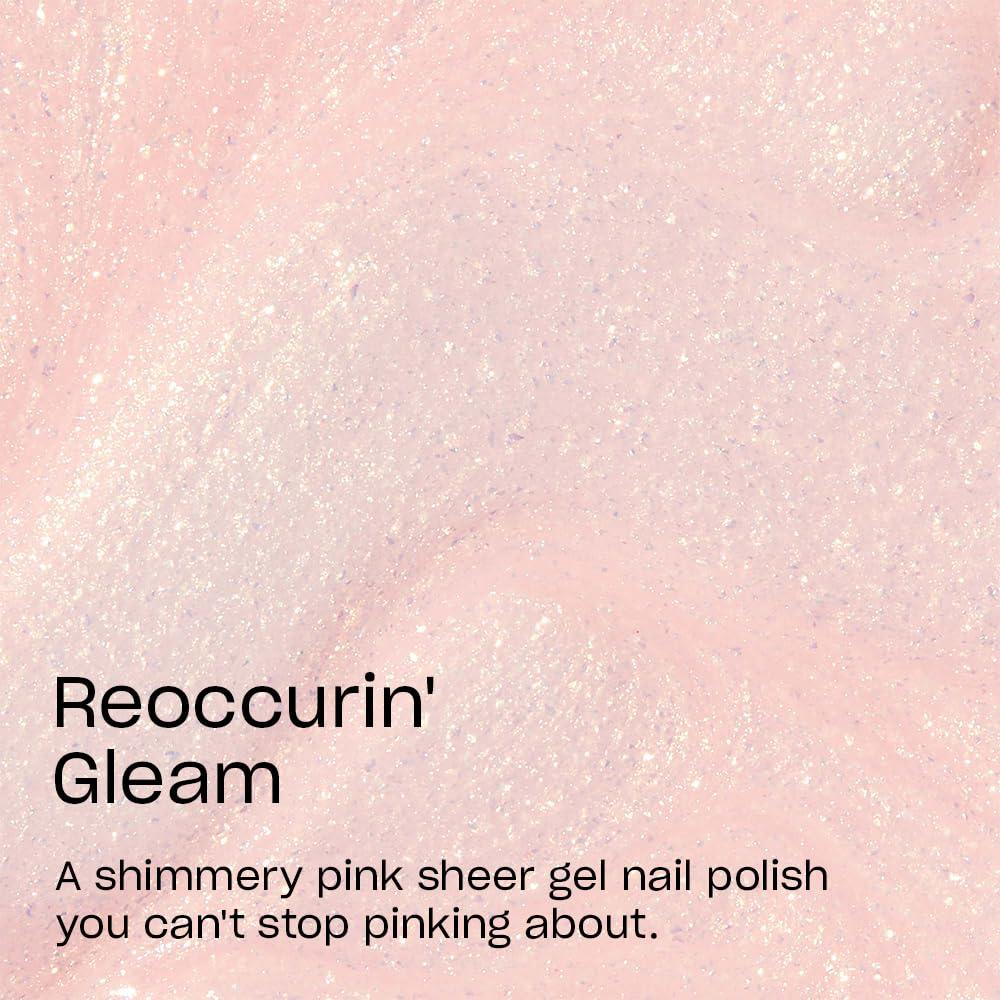 imageOPI GelColor LED Cure Gel Nail Polish Pink amp Purple Shades SalonQuality Shine LongLasting Wear Easily Soak Off Removal Vegan amp HEMA Free 05 Fl OzReoccurin Gleam Sheer Pastel Pink Shimmer