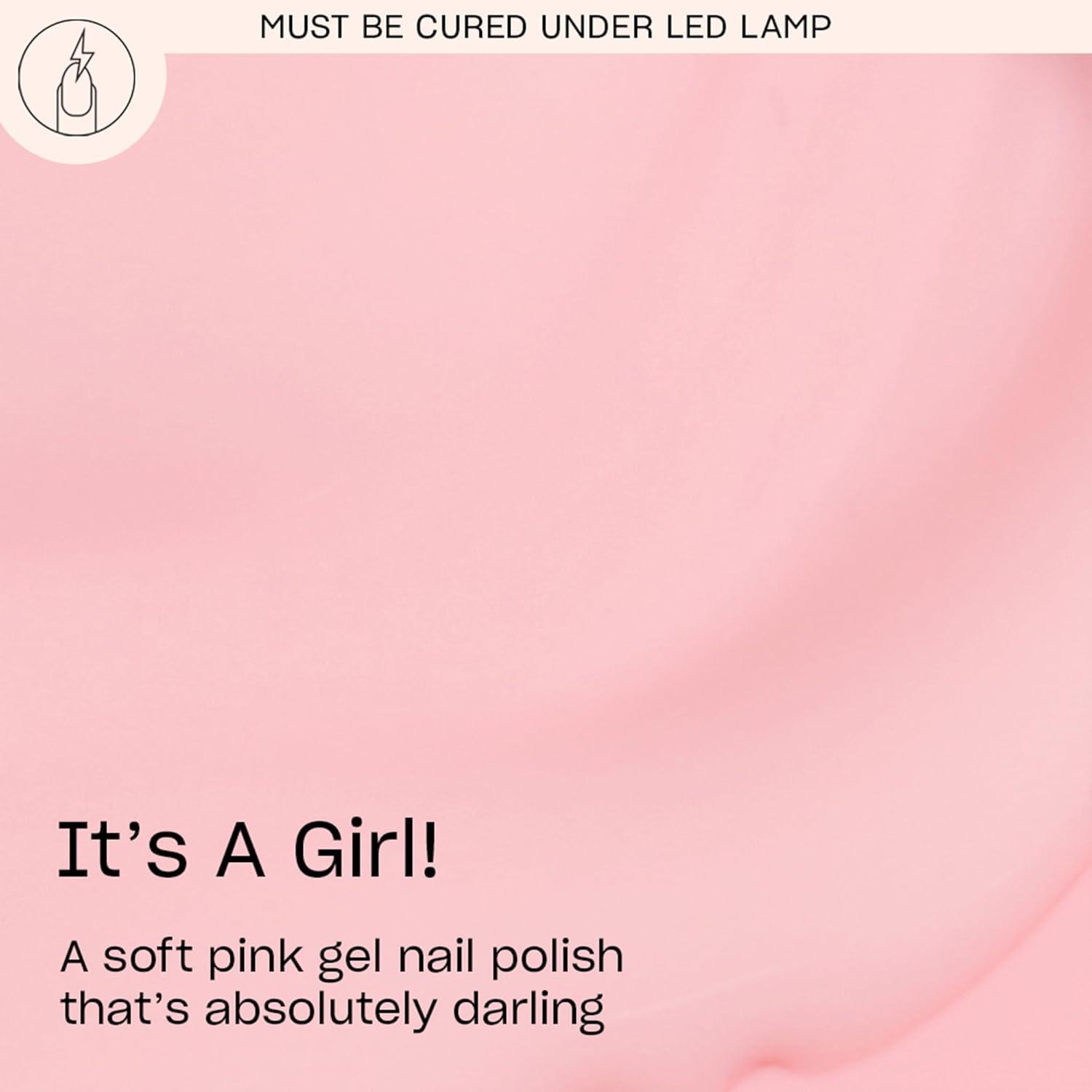 imageOPI GelColor LED Cure Gel Nail Polish Pink amp Purple Shades SalonQuality Shine LongLasting Wear Easily Soak Off Removal Vegan amp HEMA Free 05 Fl OzIts a Girl Sheer Soft Baby Pink