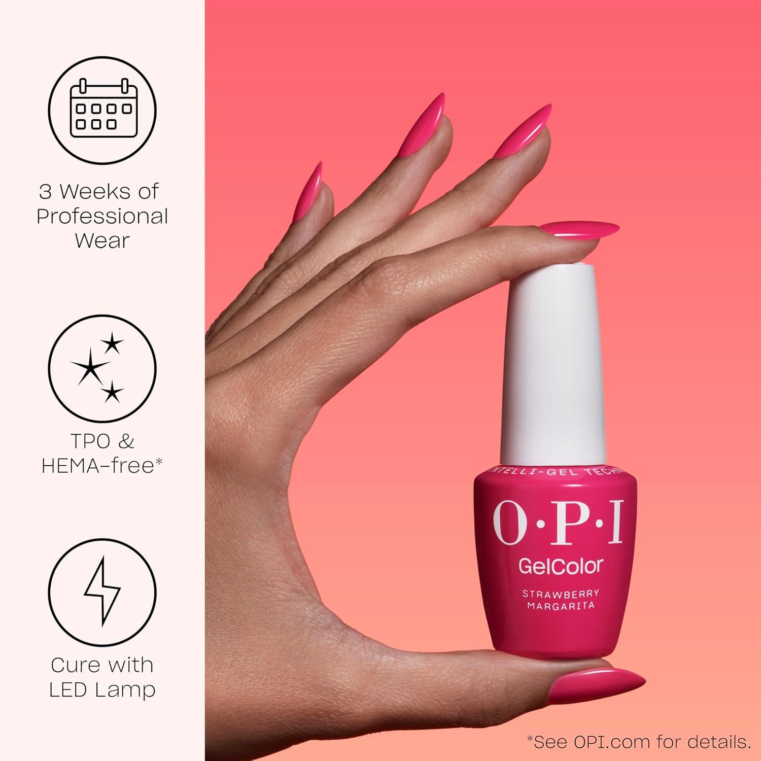 imageOPI GelColor LED Cure Gel Nail Polish Pink amp Purple Shades SalonQuality Shine LongLasting Wear Easily Soak Off Removal Vegan amp HEMA Free 05 Fl OzBikini Boardroom Opaque Soft Purple Pearl Shimmer