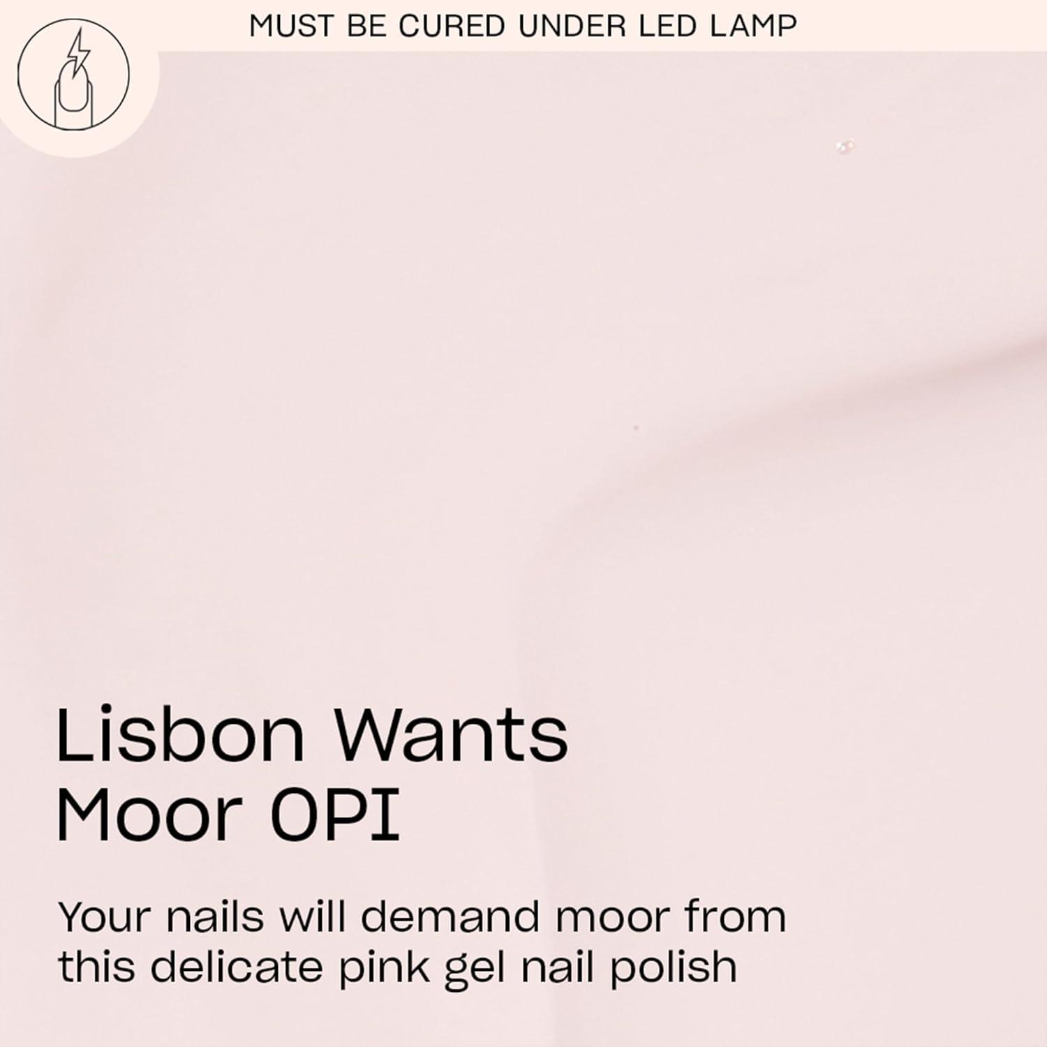 imageOPI GelColor LED Cure Gel Nail Polish Pink amp Purple Shades SalonQuality Shine LongLasting Wear Easily Soak Off Removal Vegan amp HEMA Free 05 Fl OzLisbon Wants Moor OPI Opaque Soft Neutral Pink