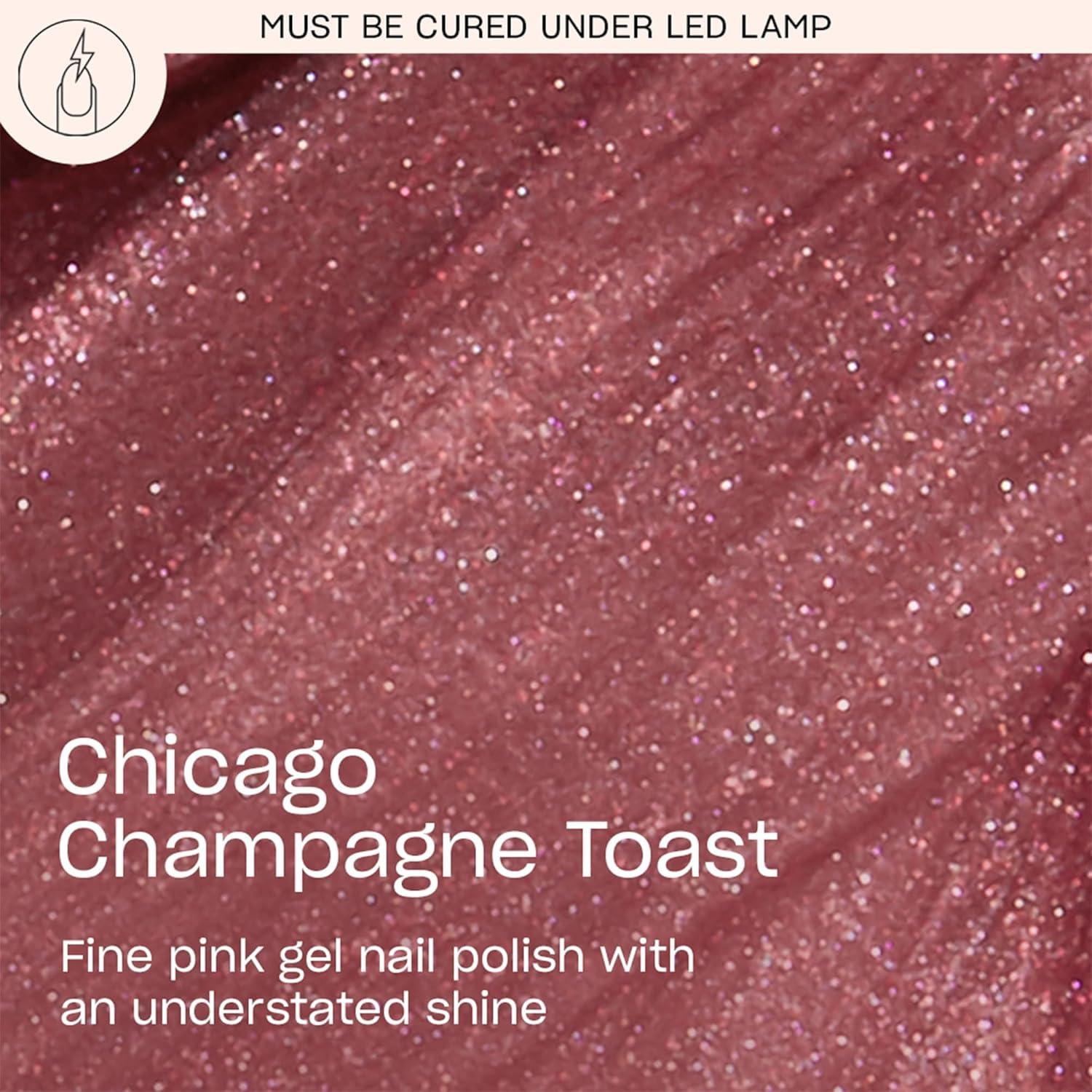 imageOPI GelColor LED Cure Gel Nail Polish Pink amp Purple Shades SalonQuality Shine LongLasting Wear Easily Soak Off Removal Vegan amp HEMA Free 05 Fl OzChicago Champagne Toast Opaque Dark Pink Pearl Shimmer