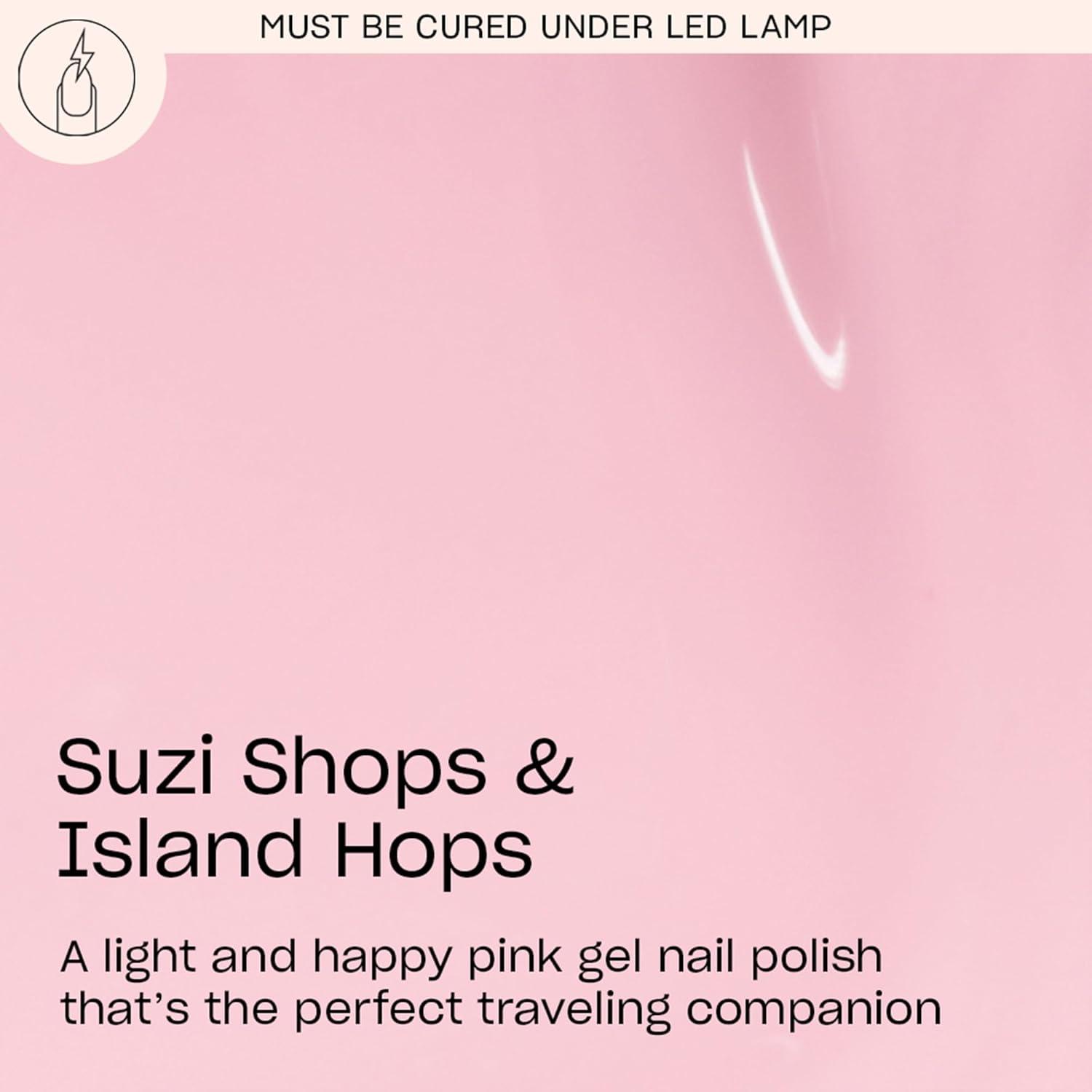 imageOPI GelColor LED Cure Gel Nail Polish Pink amp Purple Shades SalonQuality Shine LongLasting Wear Easily Soak Off Removal Vegan amp HEMA Free 05 Fl OzSuzi Shops Island Hops Opaque Soft Light Pink