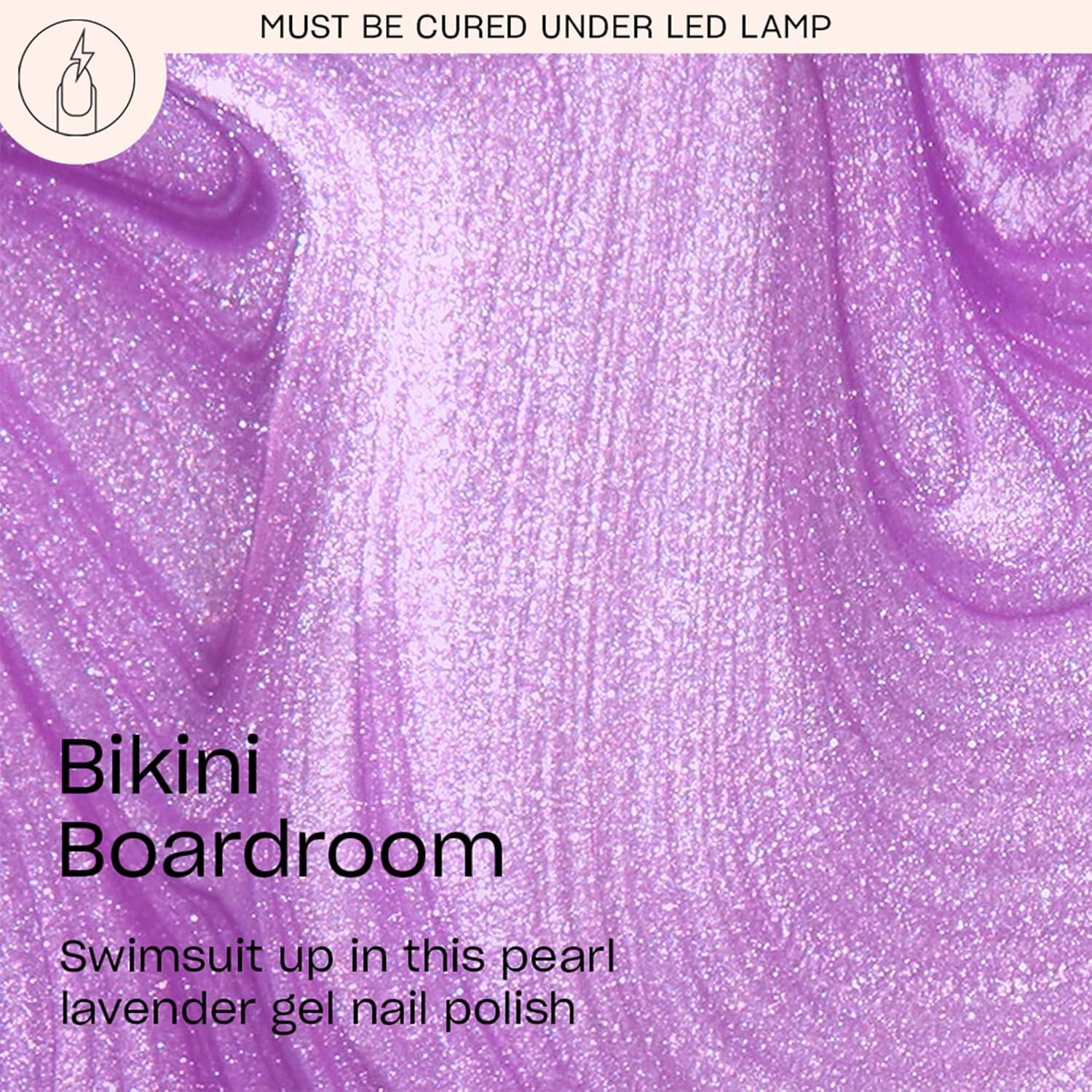 imageOPI GelColor LED Cure Gel Nail Polish Pink amp Purple Shades SalonQuality Shine LongLasting Wear Easily Soak Off Removal Vegan amp HEMA Free 05 Fl OzBikini Boardroom Opaque Soft Purple Pearl Shimmer