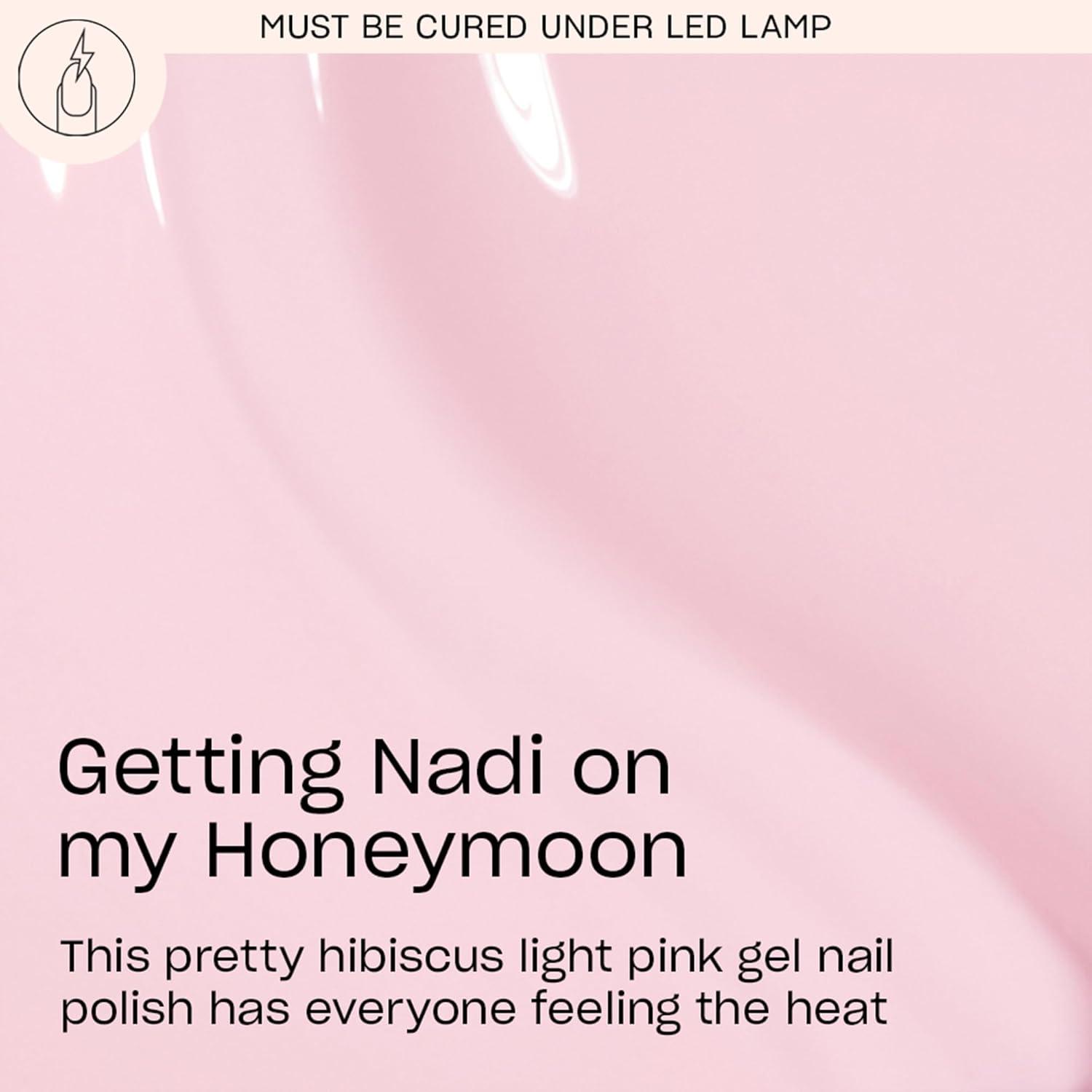 imageOPI GelColor LED Cure Gel Nail Polish Pink amp Purple Shades SalonQuality Shine LongLasting Wear Easily Soak Off Removal Vegan amp HEMA Free 05 Fl OzGetting Nadi On My Honeymoon Opaque Soft Hibiscus Pink