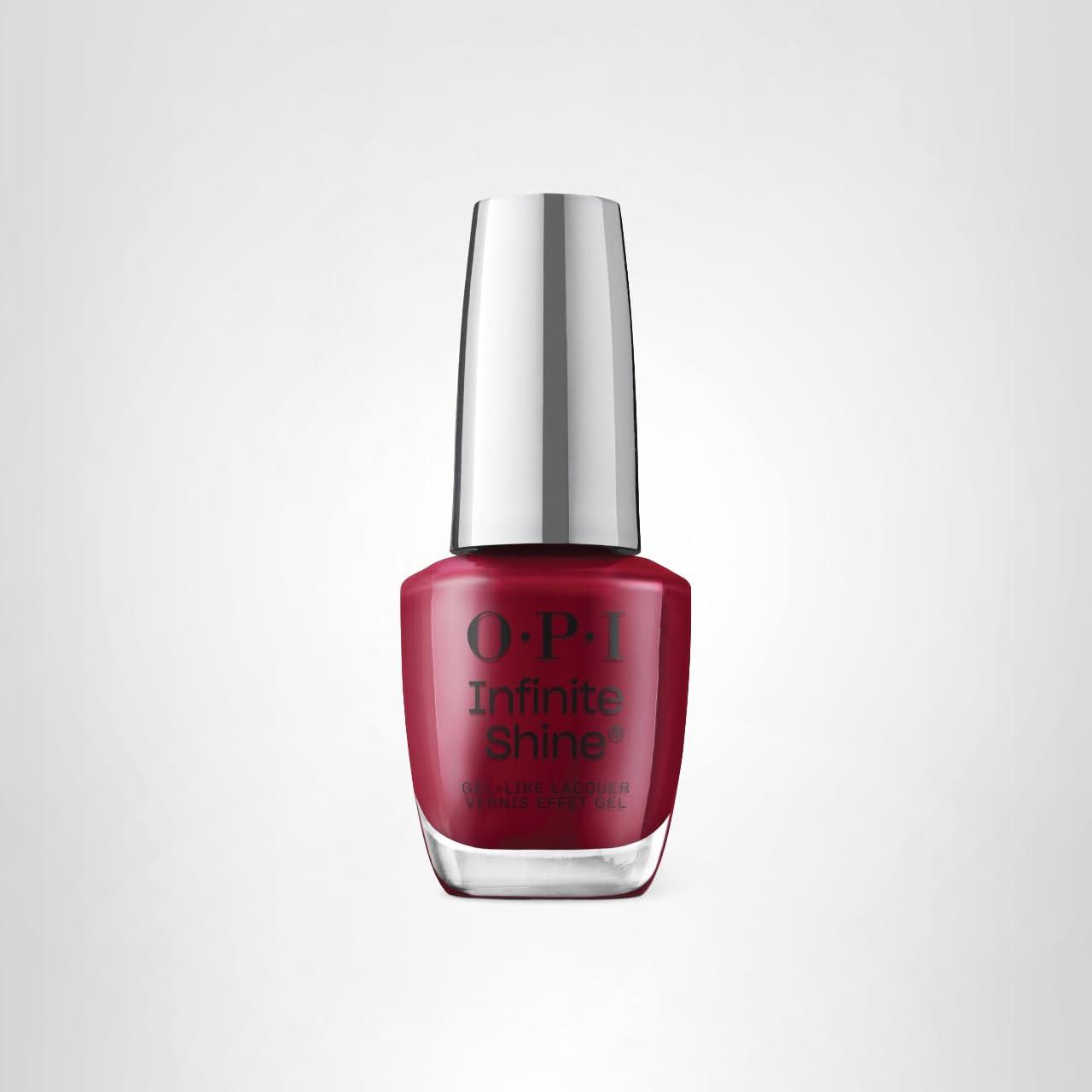 imageOPI Infinite Shine Nail Polish Reds Gellike Wear amp Shine Vegan Long Lasting Streak FreeMalaga Wine