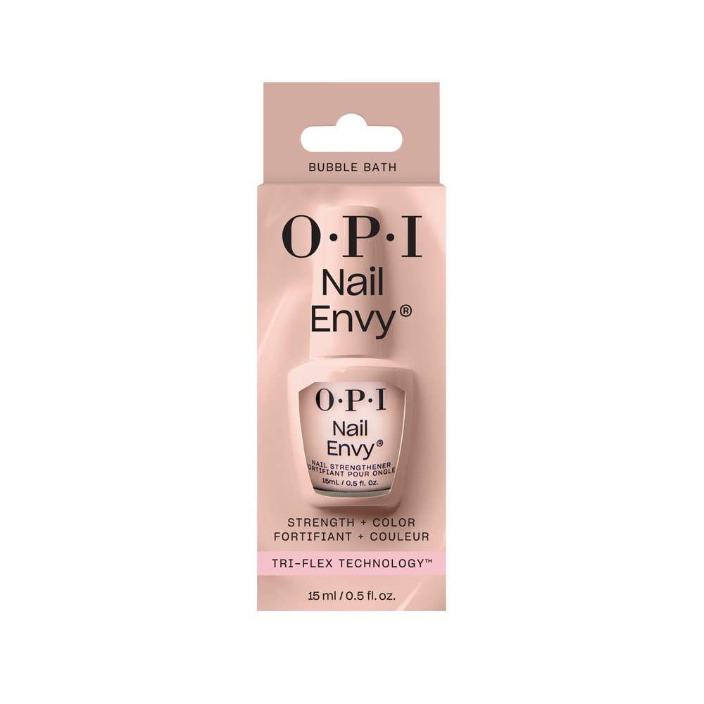 imageOPI Nail Envy Nail Strengthener Clear amp Opaque Crme Nail Polish Treatment Strengthen Weak amp Thin NailsBubble Bath