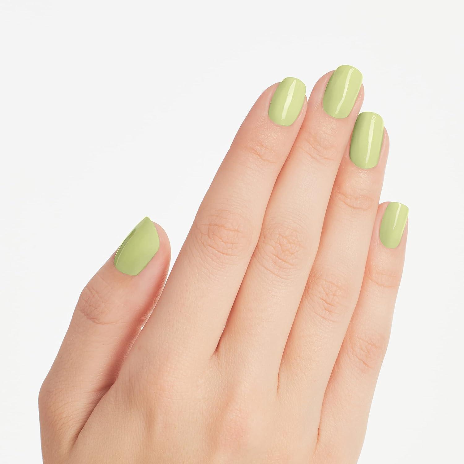 imageOPI Nail Lacquer Classic Nail Polish Colors Blue amp Green Shades Crme Shimmer and Glitter Chip Resistant NailPolish Fast Drying Streakfree Formula 05 Fl OzThe Pass is Always Greener Opaque Light Green