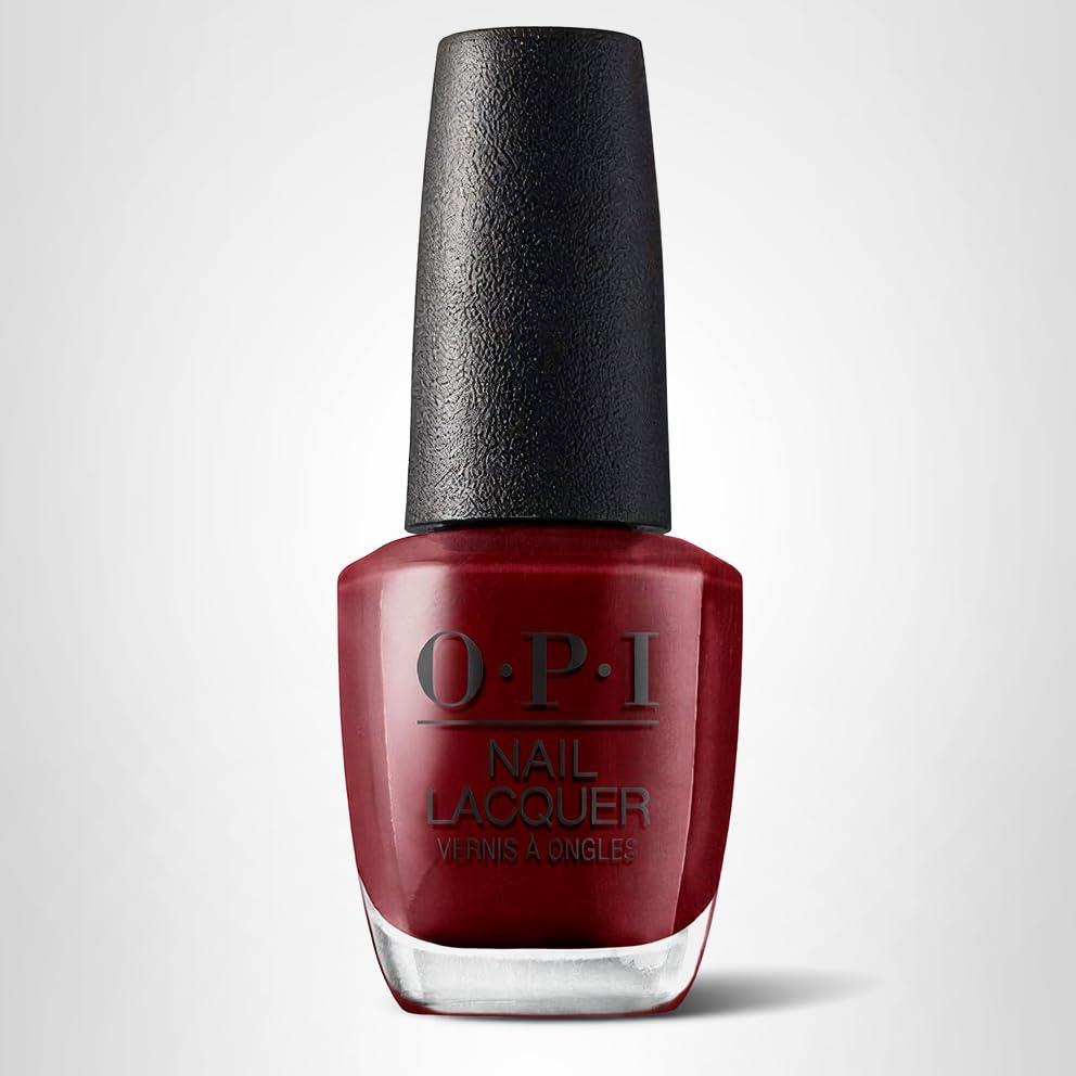 imageOPI Nail Lacquer Classic Nail Polish Colors Red Shades Crme Shimmer and Glitter Chip Resistant NailPolish Fast Drying Streakfree Formula 05 Fl OzComo se Llama Opaque Cool Dark Red