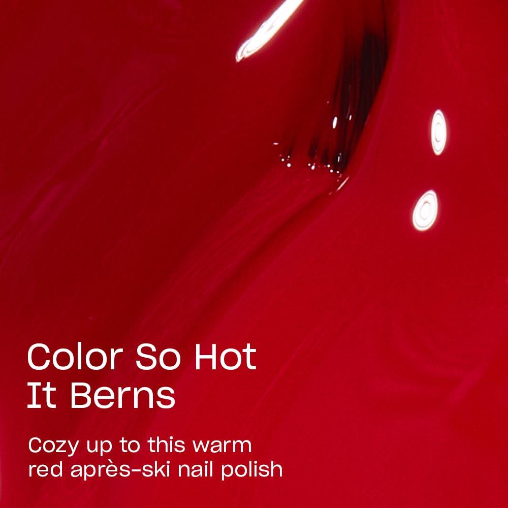 imageOPI Nail Lacquer Classic Nail Polish Colors Red Shades Crme Shimmer and Glitter Chip Resistant NailPolish Fast Drying Streakfree Formula 05 Fl OzColor So Hot It Berns Opaque Dark Red