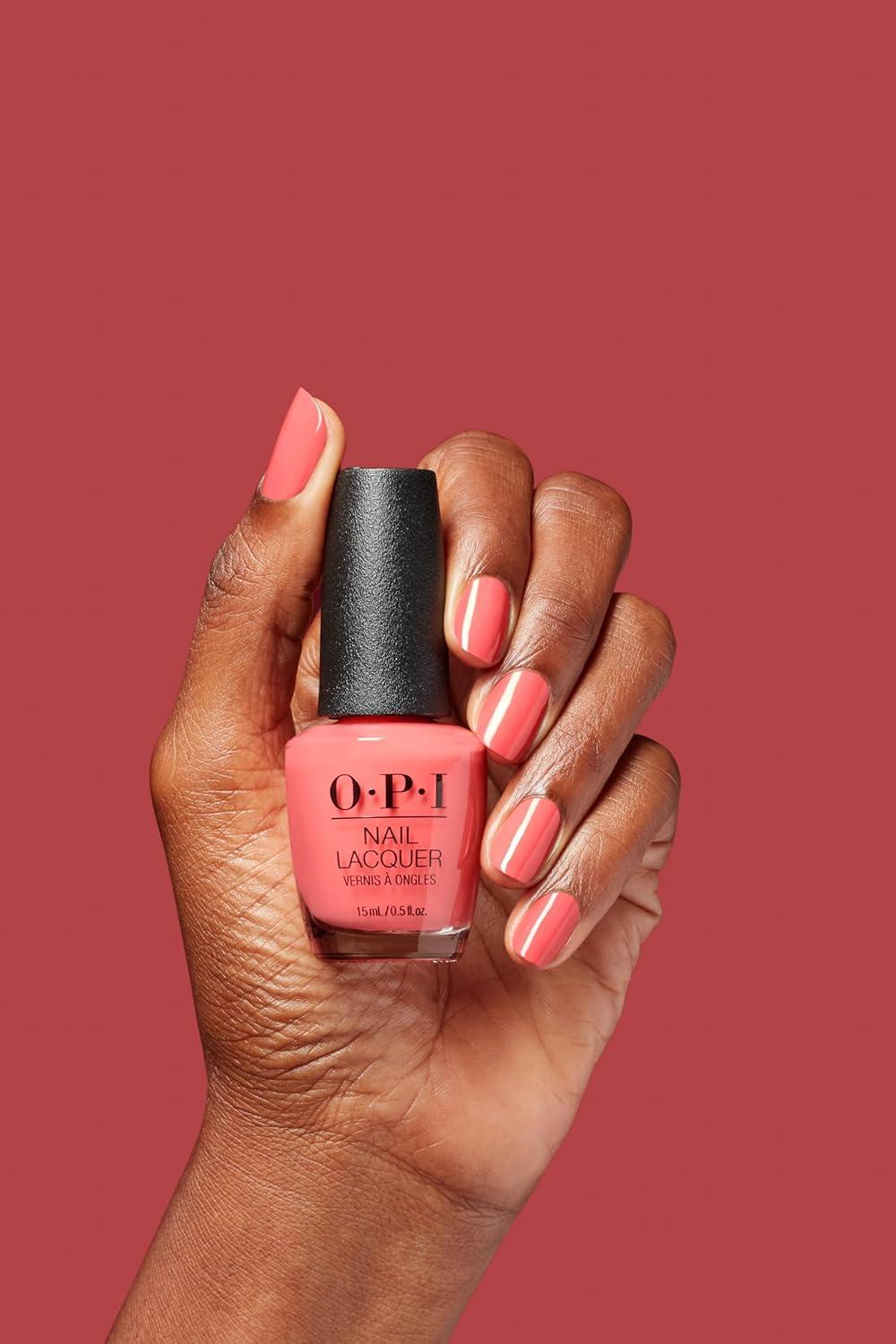 imageOPI Nail Lacquer Classic Nail Polish Colors Yellow amp Orange Shades Crme Shimmer and Glitter Chip Resistant NailPolish Fast Drying Streakfree Formula 05 Fl OzBubblegum Goth Opaque Bright Warm Pink