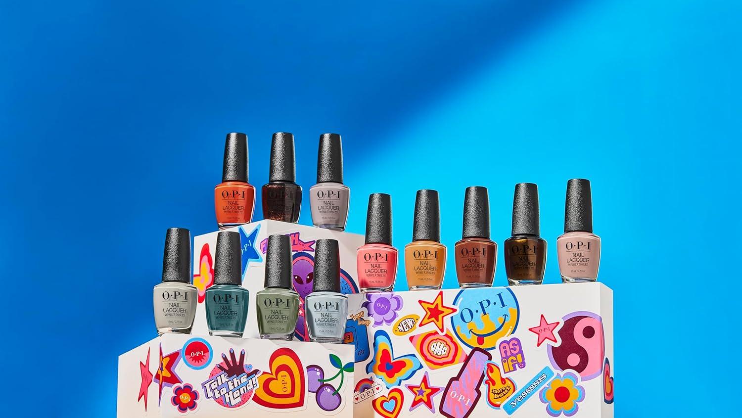 imageOPI Nail Lacquer Classic Nail Polish Colors Yellow amp Orange Shades Crme Shimmer and Glitter Chip Resistant NailPolish Fast Drying Streakfree Formula 05 Fl OzBubblegum Goth Opaque Bright Warm Pink