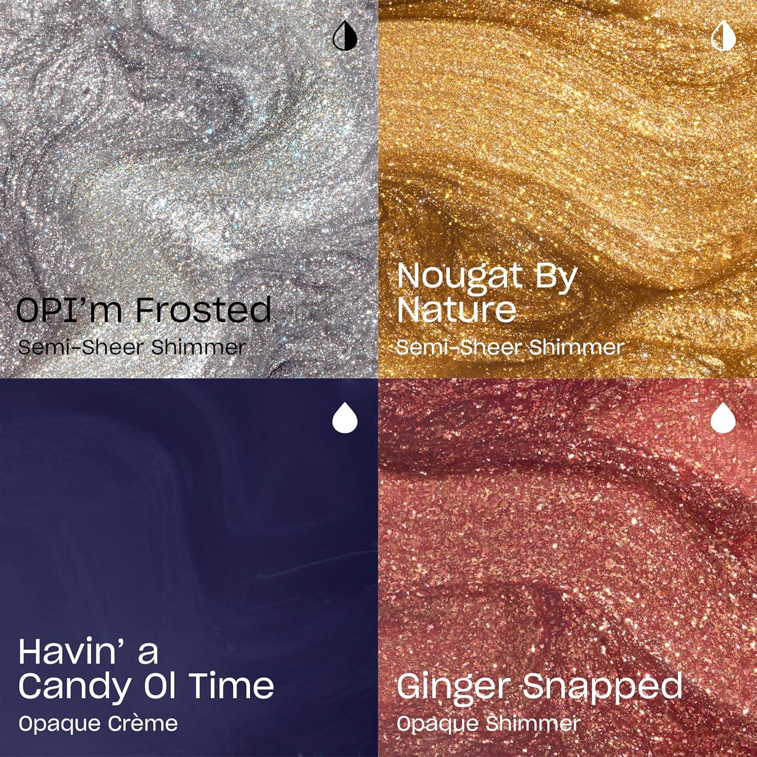imageOPI Nail Lacquer Gift Sets Creme amp Shimmer Shades Chip Resistant Nail Polish Summer Fall amp Winter Holiday 2025 Collections Mini PacksHoliday Shades 4PC Mini Nail Lacquer Gift Set