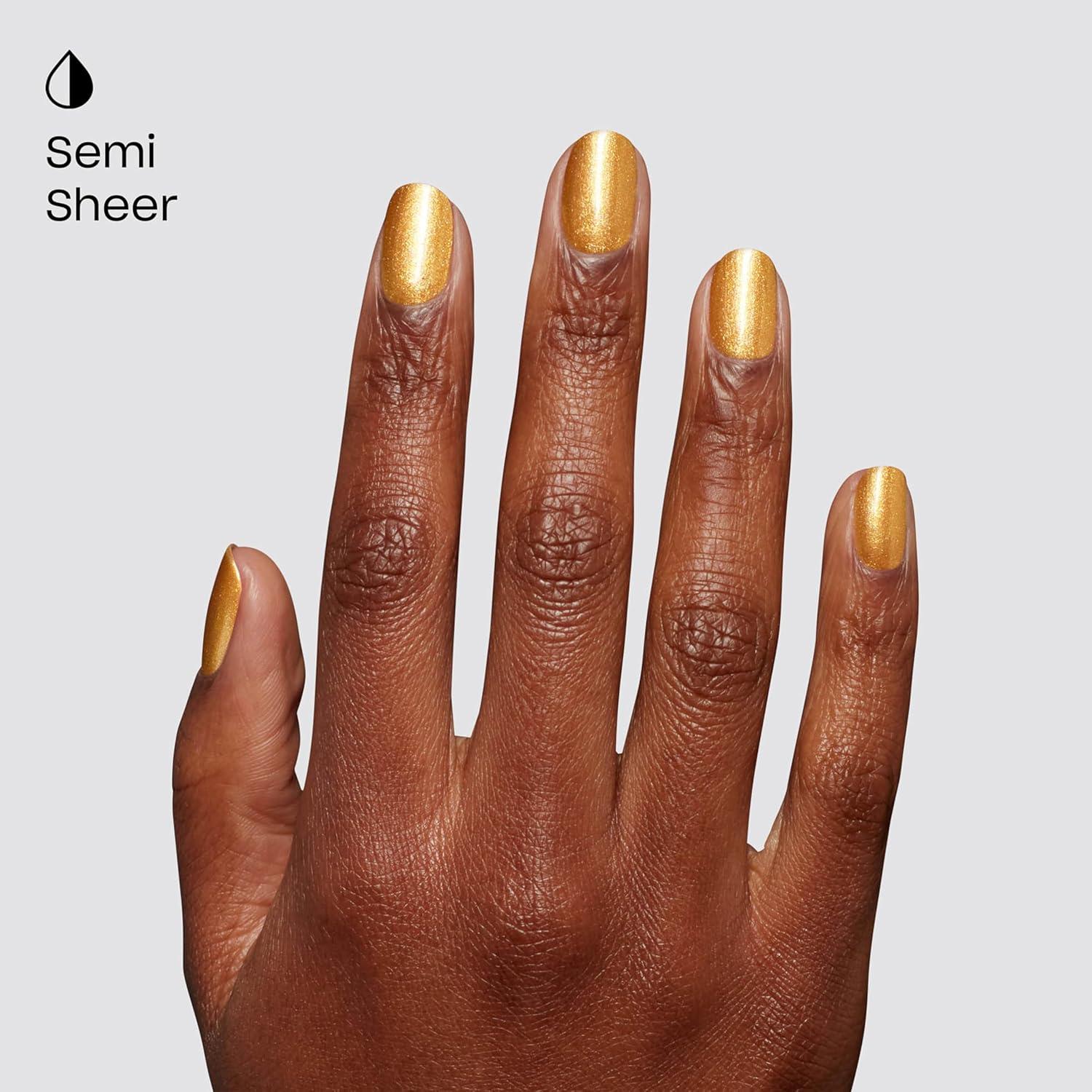 imageOPI Nail Lacquer Nail Polish Colors SemiSheer Opaque amp Shimmer Winter Shades Fast Drying Streak Free amp Chip Resistant Wear Good Enough to Treat Collection Holiday 2025Nougat by Nature SemiSheer Bright Warm Dark Gold Shimmer