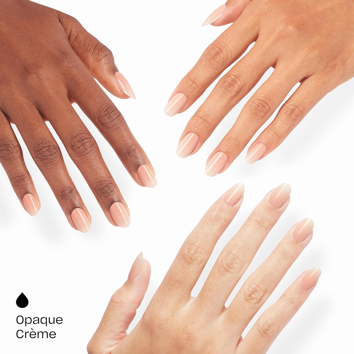 imageOPI On Point Press On Nails Short Round Classic amp Accent Nail Art Press On Nails 24 Count With Nail Glue Instant PressOn Mani Long Lasting Reusable NondamagingPeach Smoochie Nude Ombr Peach Beige