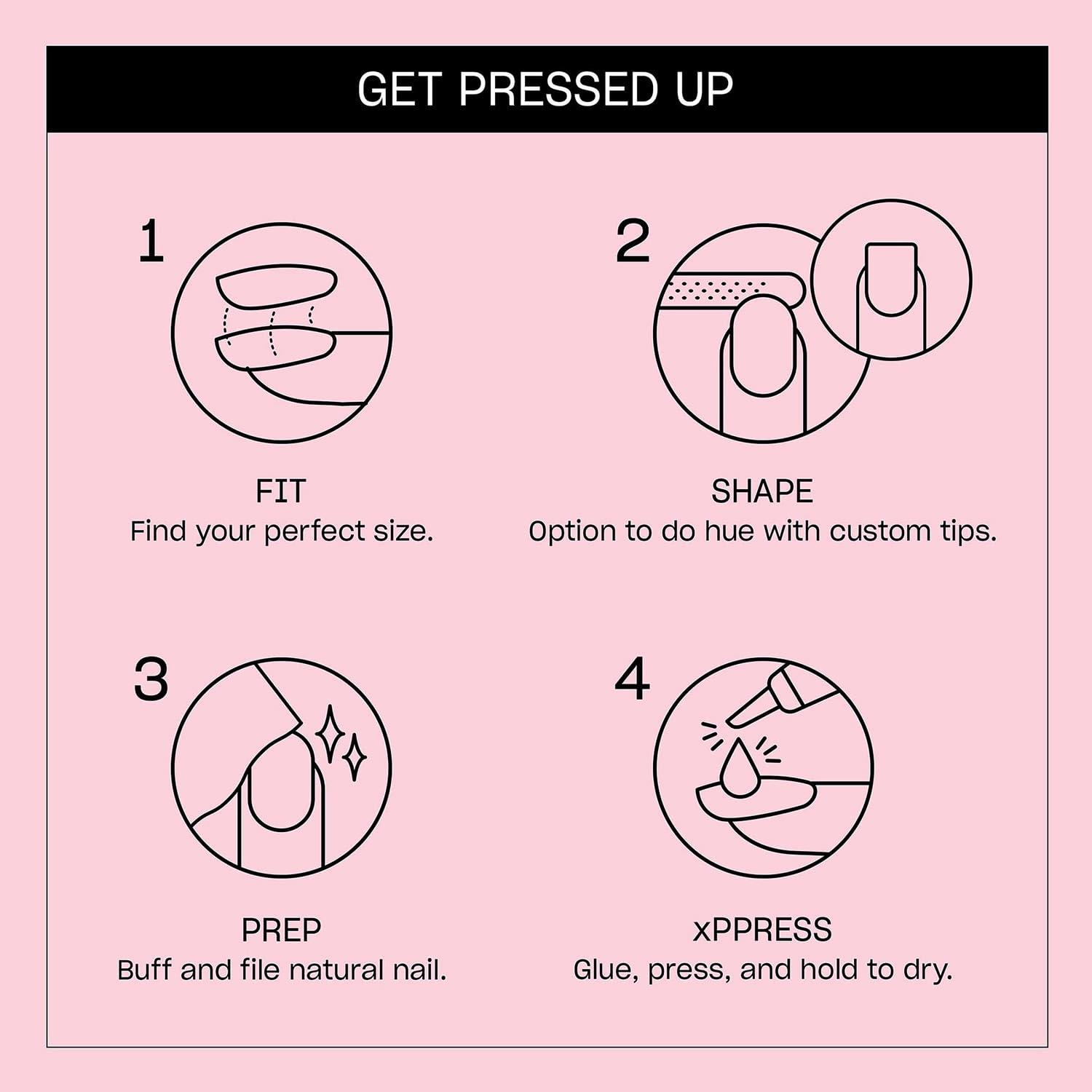 imageOPI On Point Press On Nails Short Round Classic amp Accent Nail Art Press On Nails 24 Count With Nail Glue Instant PressOn Mani Long Lasting Reusable NondamagingBaby Take a Vow Nude Pastel Pink