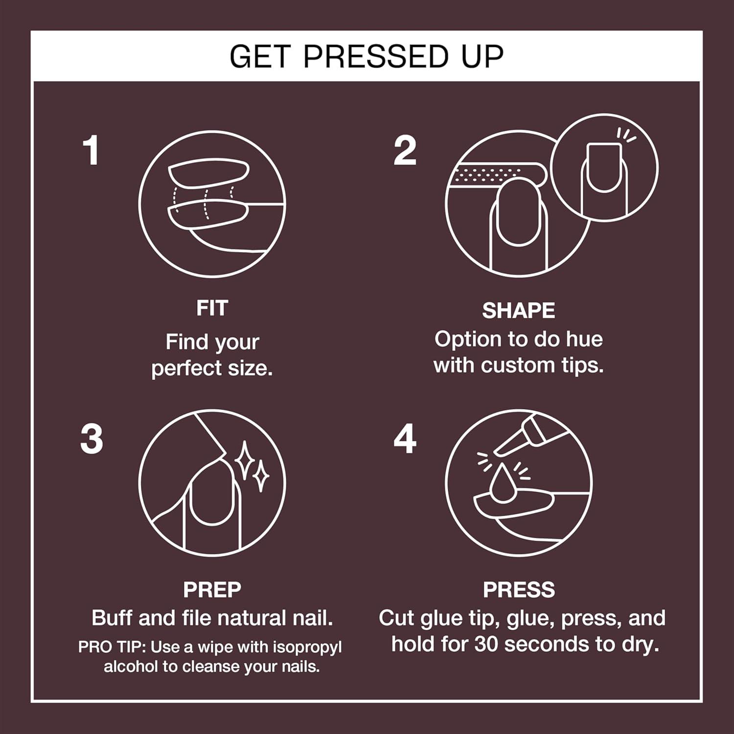 imageOPI On Point Press On Nails Short Round Classic amp Accent Nail Art Press On Nails 24 Count With Nail Glue Instant PressOn Mani Long Lasting Reusable NondamagingYou Dont Know Jacques Dark Warm Taupe Brown