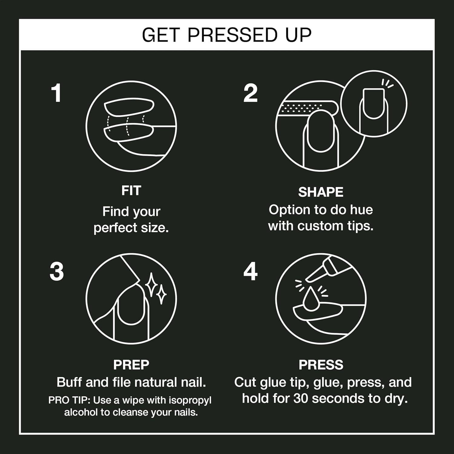 imageOPI On Point Press On Nails Short Round Classic amp Accent Nail Art Press On Nails 24 Count With Nail Glue Instant PressOn Mani Long Lasting Reusable NondamagingLittle Black Onyx Dress Black Matte with Accent Glitter