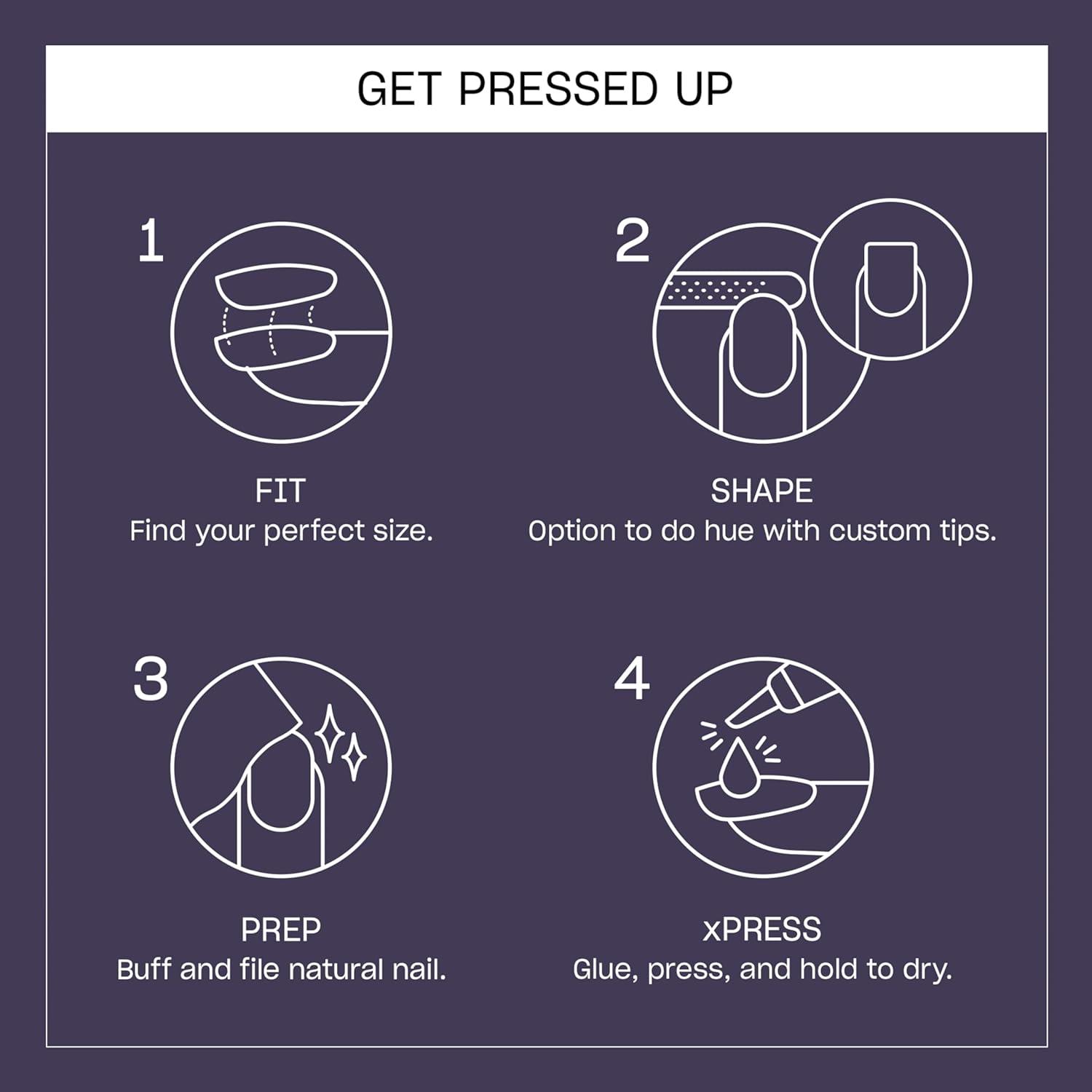 imageOPI On Point Press On Nails Short Round Classic amp Accent Nail Art Press On Nails 24 Count With Nail Glue Instant PressOn Mani Long Lasting Reusable NondamagingLess is Norse Dark Deep Blue