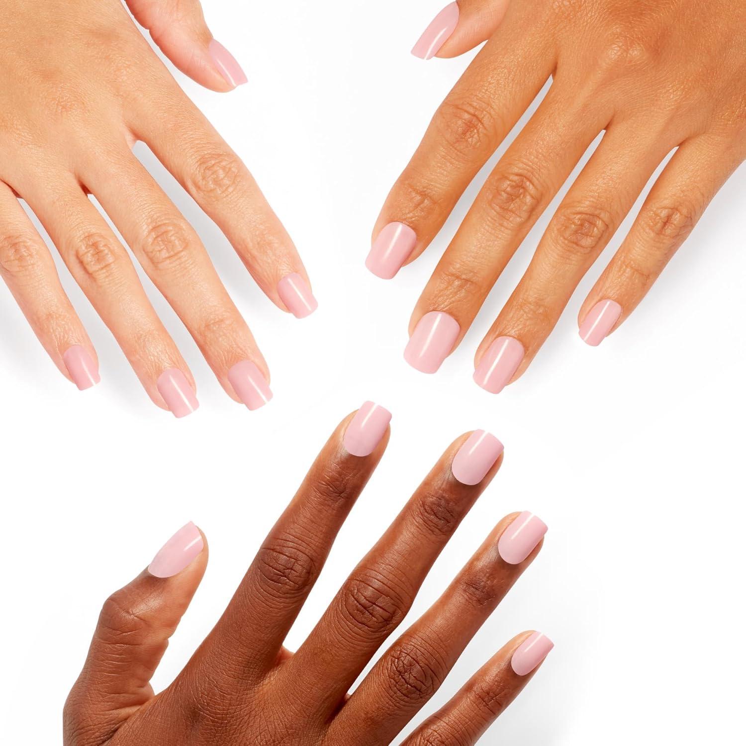 imageOPI On Point Press On Nails Short Round Classic amp Accent Nail Art Press On Nails 24 Count With Nail Glue Instant PressOn Mani Long Lasting Reusable NondamagingBaby Take a Vow Nude Pastel Pink