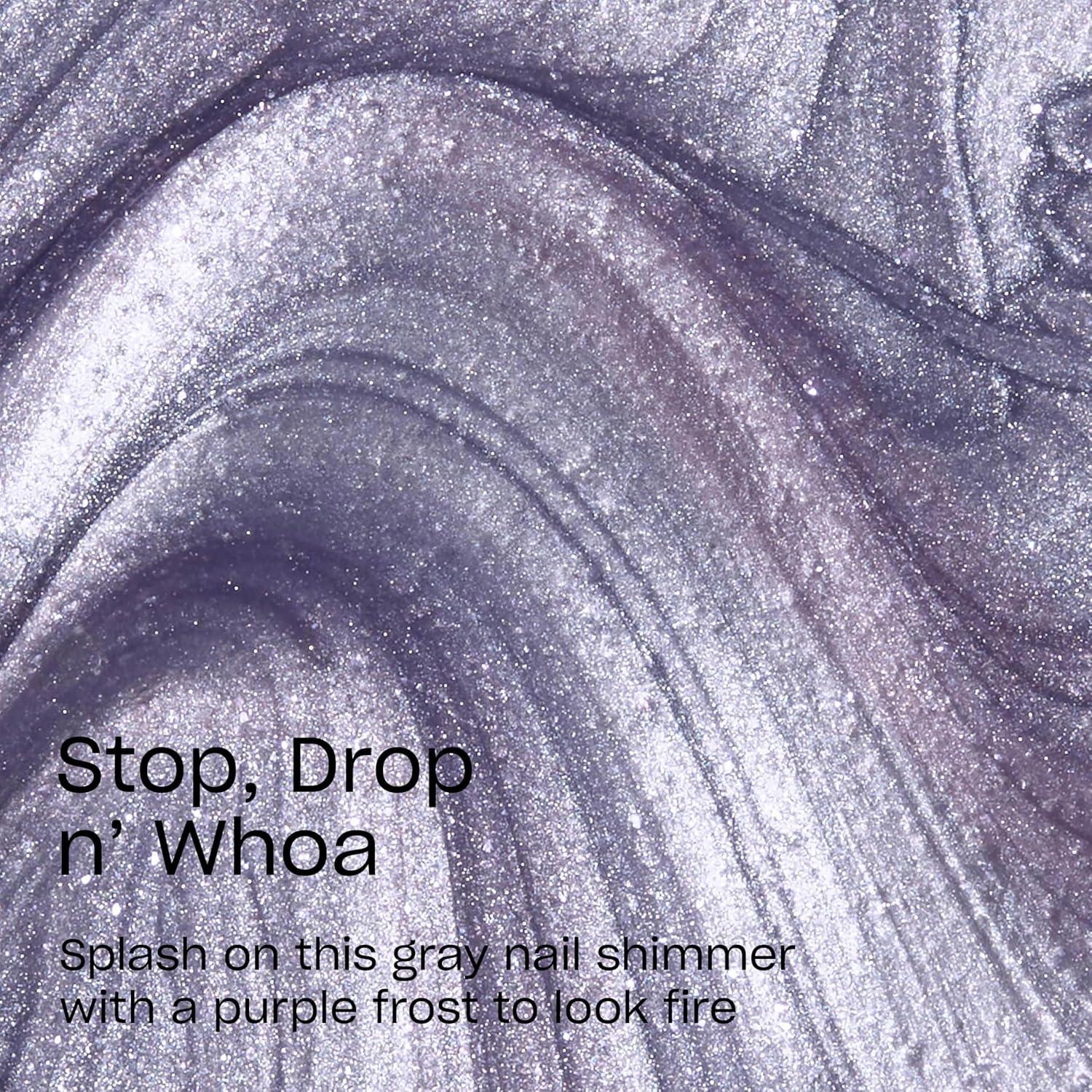 imageOPI RapiDry Quick Dry Nail Polish Colors Opaque Crme amp Shimmer Winter Shades Smudge Proof and Fast Drying in 60 Seconds Vegan Formula Snow Time to Waste Holiday 2025Stop Drop n Whoa Purple Frost Shimmer