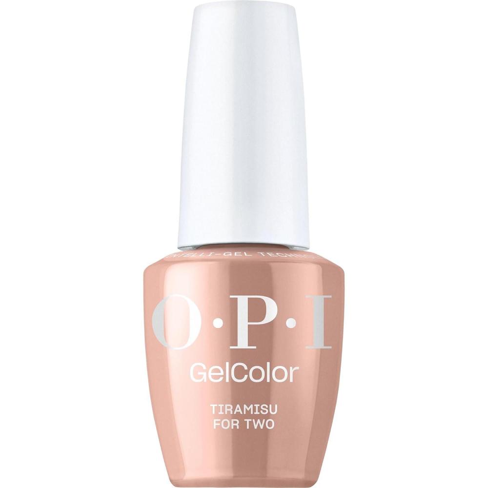 imageOPI GelColor LED Cure Gel Nail Polish Nude amp Brown Shades SalonQuality Shine LongLasting Wear Easily Soak Off Removal Vegan amp HEMA Free 05 Fl OzTiramisu for Two Opaque Soft Nude Brown