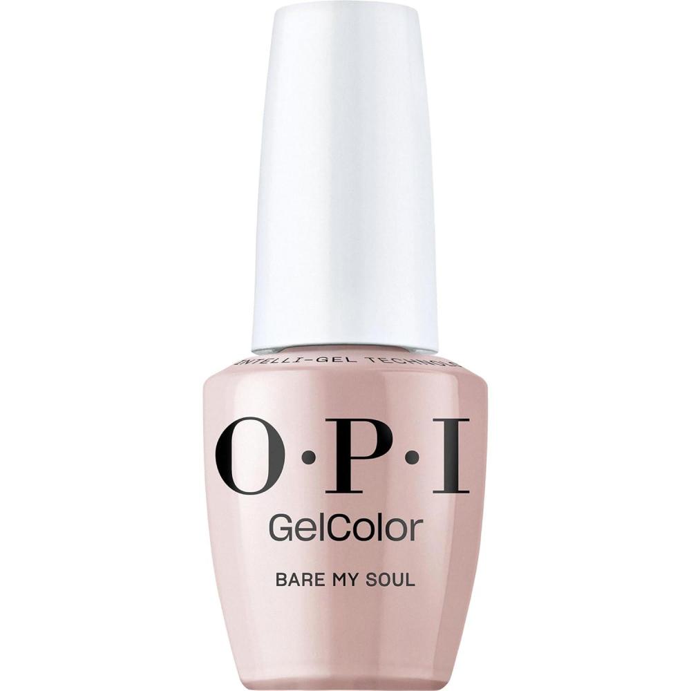 imageOPI GelColor LED Cure Gel Nail Polish Nude amp Brown Shades SalonQuality Shine LongLasting Wear Easily Soak Off Removal Vegan amp HEMA Free 05 Fl OzBare My Soul Sheer Soft Beige