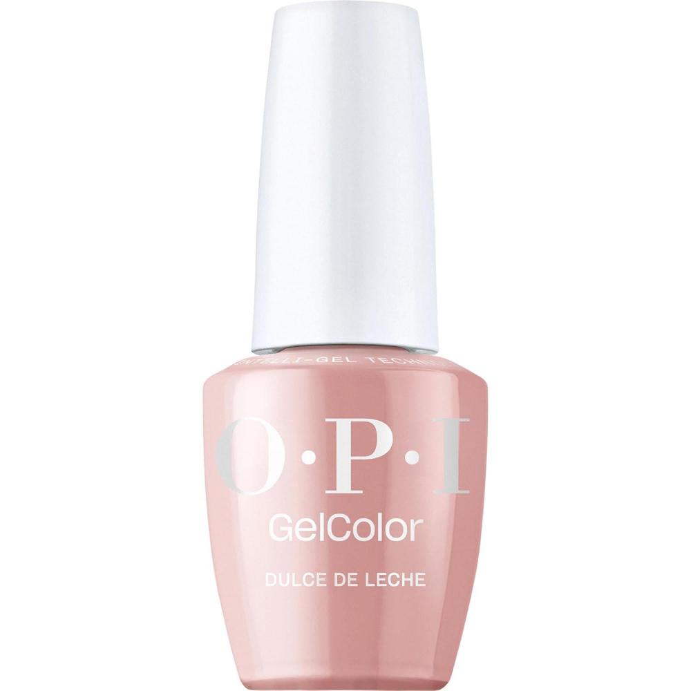 imageOPI GelColor LED Cure Gel Nail Polish Nude amp Brown Shades SalonQuality Shine LongLasting Wear Easily Soak Off Removal Vegan amp HEMA Free 05 Fl OzDulce de Leche Opaque Warm Nude Pink