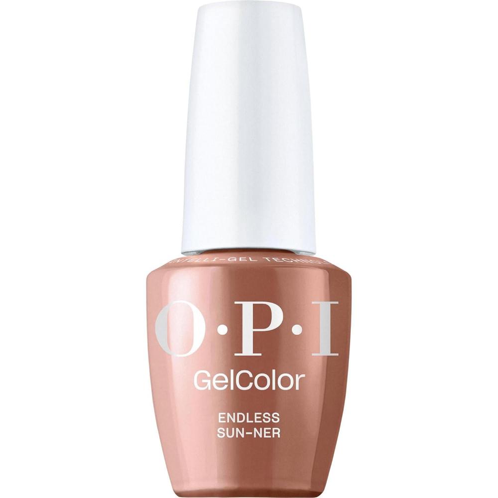 imageOPI GelColor LED Cure Gel Nail Polish Nude amp Brown Shades SalonQuality Shine LongLasting Wear Easily Soak Off Removal Vegan amp HEMA Free 05 Fl OzEndless Sunner Opaque Warm Nude Brown