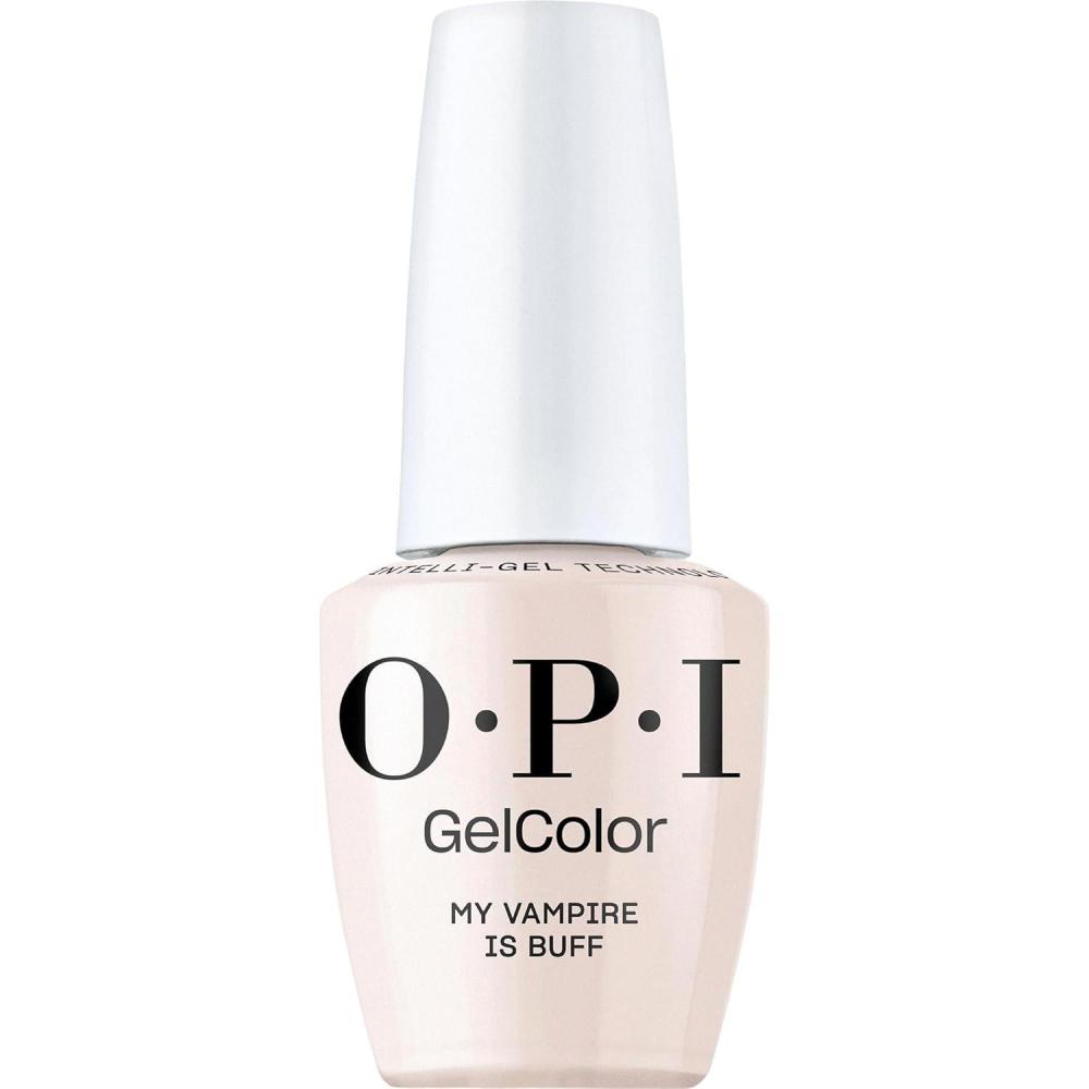 imageOPI GelColor LED Cure Gel Nail Polish Nude amp Brown Shades SalonQuality Shine LongLasting Wear Easily Soak Off Removal Vegan amp HEMA Free 05 Fl OzMy Vampire is Buff Opaque Soft Warm Beige