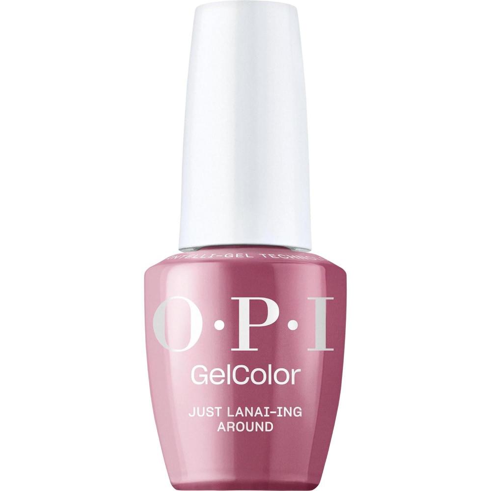 imageOPI GelColor LED Cure Gel Nail Polish Pink amp Purple Shades SalonQuality Shine LongLasting Wear Easily Soak Off Removal Vegan amp HEMA Free 05 Fl OzJust Lanaiing Around Opaque Dark Purple