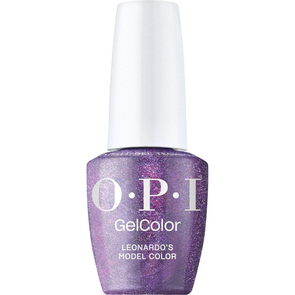 imageOPI GelColor LED Cure Gel Nail Polish Pink amp Purple Shades SalonQuality Shine LongLasting Wear Easily Soak Off Removal Vegan amp HEMA Free 05 Fl OzLeonardos Model Color Opaque Dark Purple Shimmer