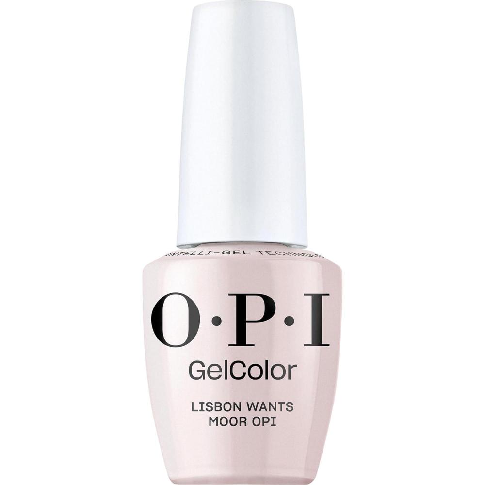 imageOPI GelColor LED Cure Gel Nail Polish  Pink amp Purple Shades  SalonQuality Shine LongLasting Wear  Easily Soak Off Removal  Vegan amp HEMA Free  05 Fl OzLisbon Wants Moor OPI  Opaque Soft Neutral Pink