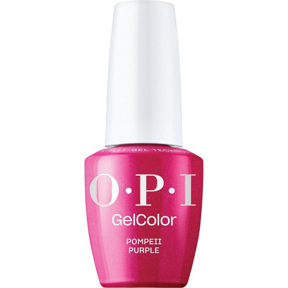 imageOPI GelColor LED Cure Gel Nail Polish Pink amp Purple Shades SalonQuality Shine LongLasting Wear Easily Soak Off Removal Vegan amp HEMA Free 05 Fl OzPompeii Purple Opaque Bright PinkPurple Pearl Shimmer