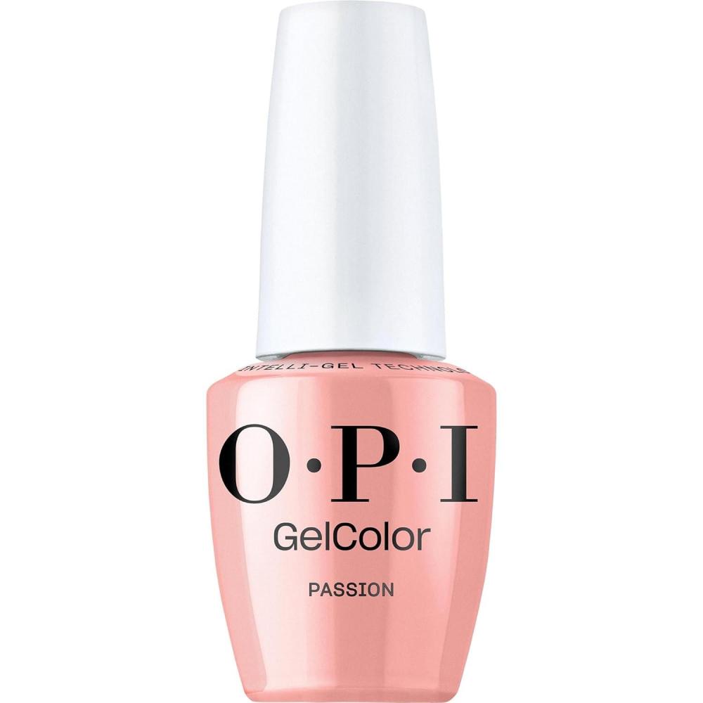imageOPI GelColor LED Cure Gel Nail Polish Pink amp Purple Shades SalonQuality Shine LongLasting Wear Easily Soak Off Removal Vegan amp HEMA Free 05 Fl OzPassion Sheer Soft Cool Pink