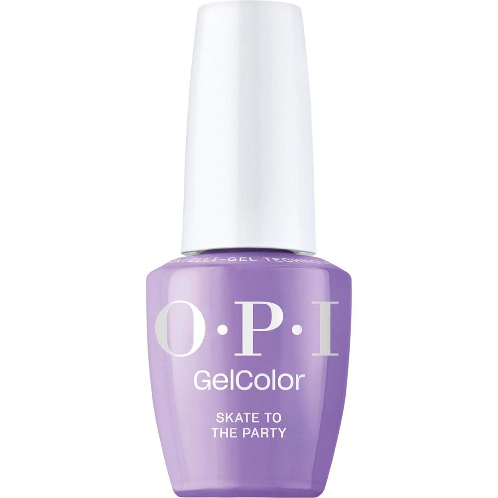 imageOPI GelColor LED Cure Gel Nail Polish Pink amp Purple Shades SalonQuality Shine LongLasting Wear Easily Soak Off Removal Vegan amp HEMA Free 05 Fl OzSkate to the Party Opaque Bright Purple