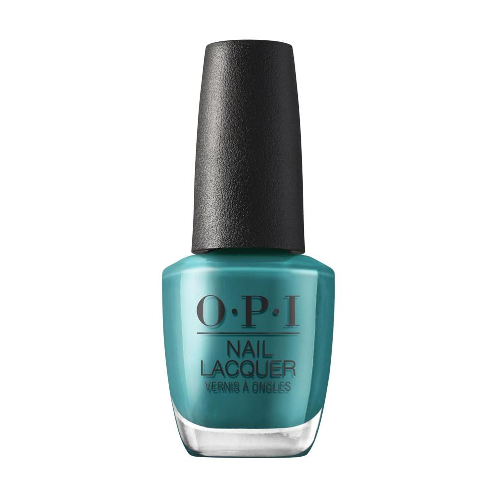 imageOPI Nail Lacquer Classic Nail Polish Colors  Blue amp Green Shades  Crme Shimmer and Glitter Chip Resistant NailPolish  Fast Drying Streakfree Formula  05 Fl OzBaby Teel  Opaque Cool Dark Teal