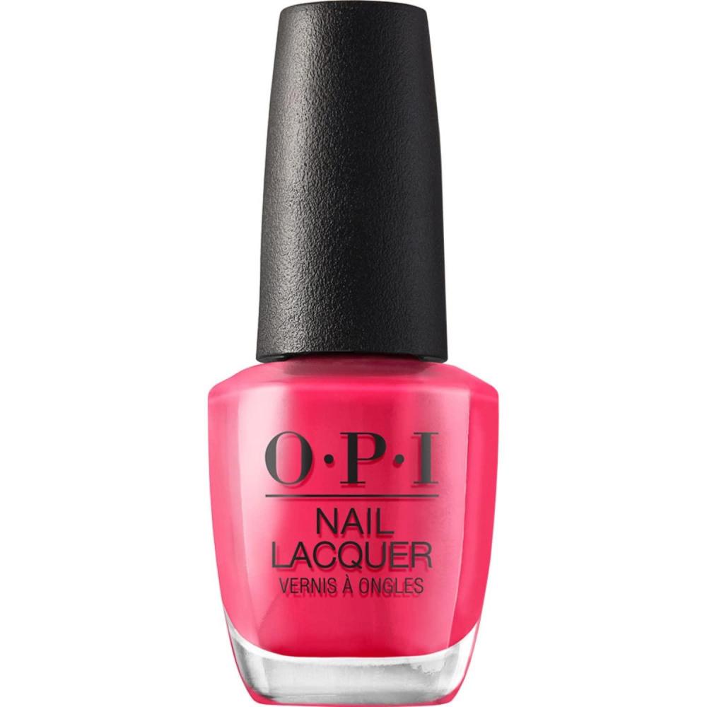 imageOPI Nail Lacquer Classic Nail Polish Colors Red Shades Crme Shimmer and Glitter Chip Resistant NailPolish Fast Drying Streakfree Formula 05 Fl OzCharged Up Cherry Opaque Bright Pink