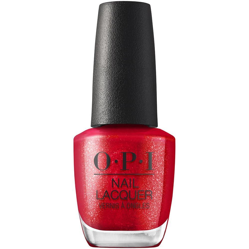 imageOPI Nail Lacquer Classic Nail Polish Colors Red Shades Crme Shimmer and Glitter Chip Resistant NailPolish Fast Drying Streakfree Formula 05 Fl OzKiss My Aries Opaque Bright Red Shimmer