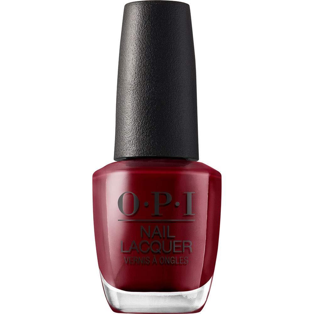 imageOPI Nail Lacquer Classic Nail Polish Colors Red Shades Crme Shimmer and Glitter Chip Resistant NailPolish Fast Drying Streakfree Formula 05 Fl OzWe the Female Opaque Dark Red