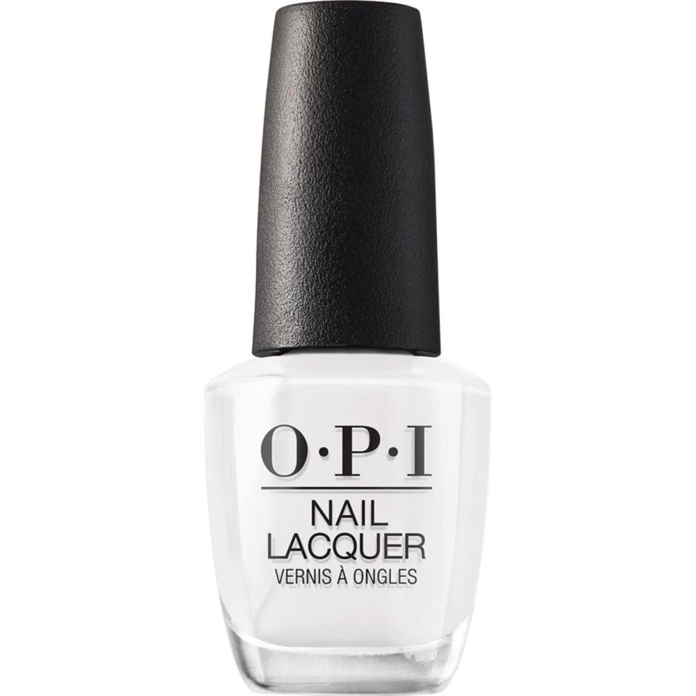 imageOPI Nail Lacquer Classic Nail Polish Colors  White Gray amp Black Shades  Crme Shimmer and Glitter Chip Resistant NailPolish  Fast Drying Streakfree Formula  05 Fl OzAlpine Snow
