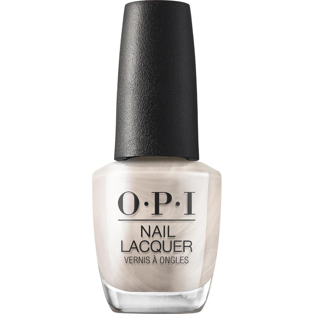 imageOPI Nail Lacquer Classic Nail Polish Colors White Gray amp Black Shades Crme Shimmer and Glitter Chip Resistant NailPolish Fast Drying Streakfree Formula 05 Fl OzHands In The Clouds Sheer Pastel White Shimmer