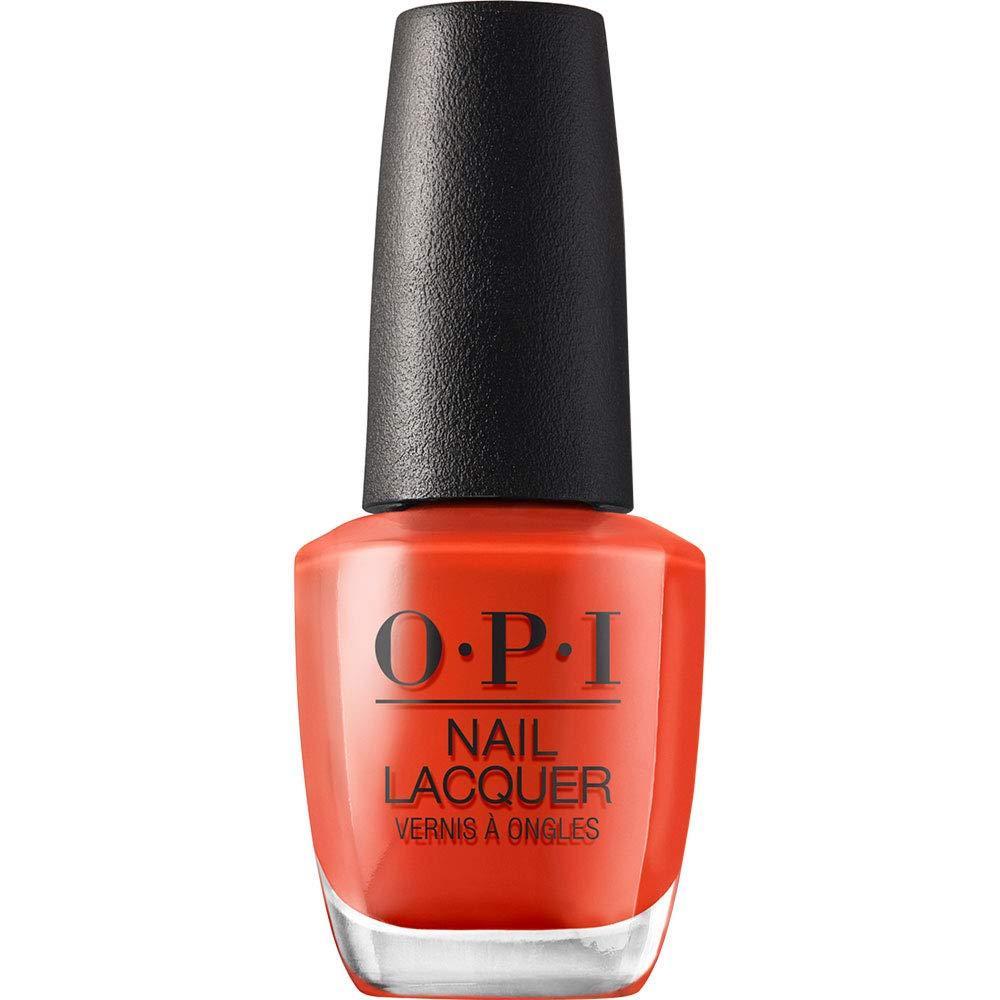 imageOPI Nail Lacquer Classic Nail Polish Colors Yellow amp Orange Shades Crme Shimmer and Glitter Chip Resistant NailPolish Fast Drying Streakfree Formula 05 Fl OzA Redvival City Opaque Bright Red