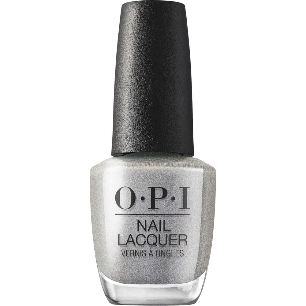 imageOPI Nail Lacquer Nail Polish Colors SemiSheer Opaque amp Shimmer Winter Shades Fast Drying Streak Free amp Chip Resistant Wear Good Enough to Treat Collection Holiday 2025OPIm Frosted SemiSheer Soft Cool Holographic Silver Shimmer
