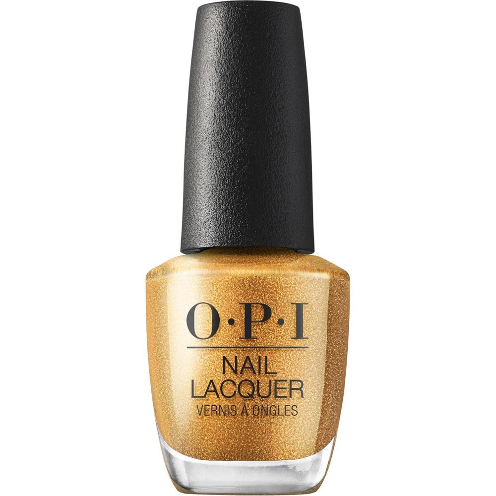 imageOPI Nail Lacquer Nail Polish Colors SemiSheer Opaque amp Shimmer Winter Shades Fast Drying Streak Free amp Chip Resistant Wear Good Enough to Treat Collection Holiday 2025Nougat by Nature SemiSheer Bright Warm Dark Gold Shimmer