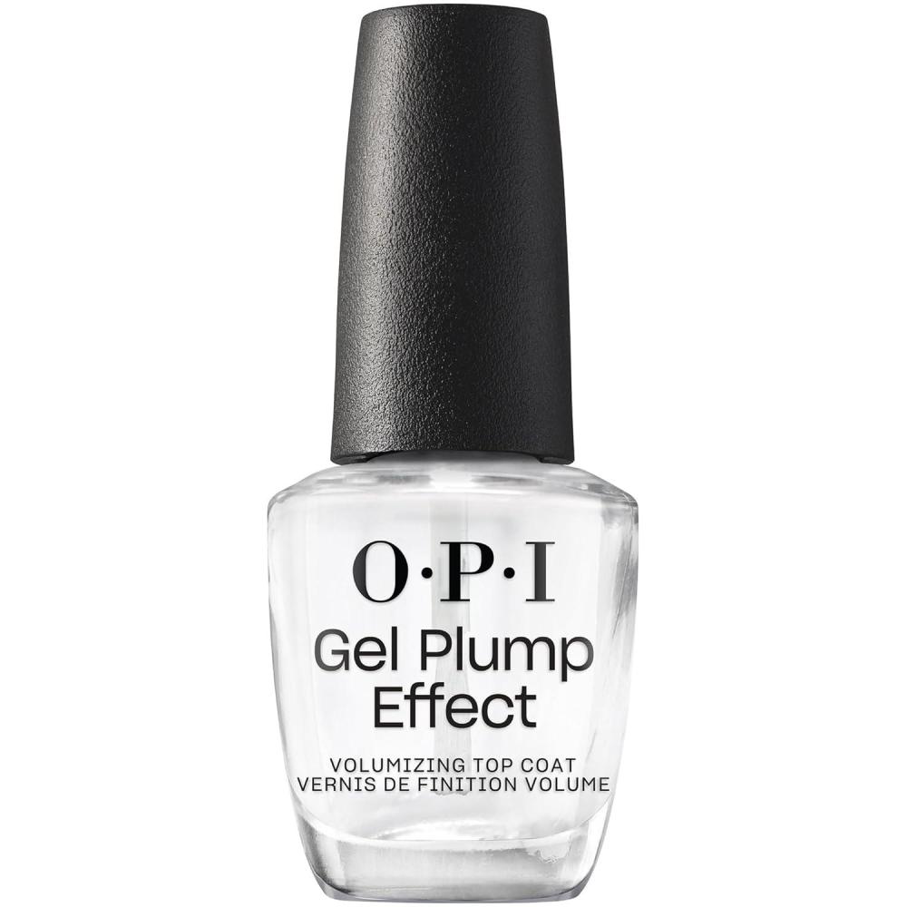 imageOPI Nail Lacquer Top Coat Clear Nail Polish Top Coats Classic Quick Drying High Shine Gellike Volumizing amp Matte Finish Chip Resistant HighGloss Long Lasting Protects Color amp NailsOPI Gel Plump Effect Top Coat Plumping Volumizing