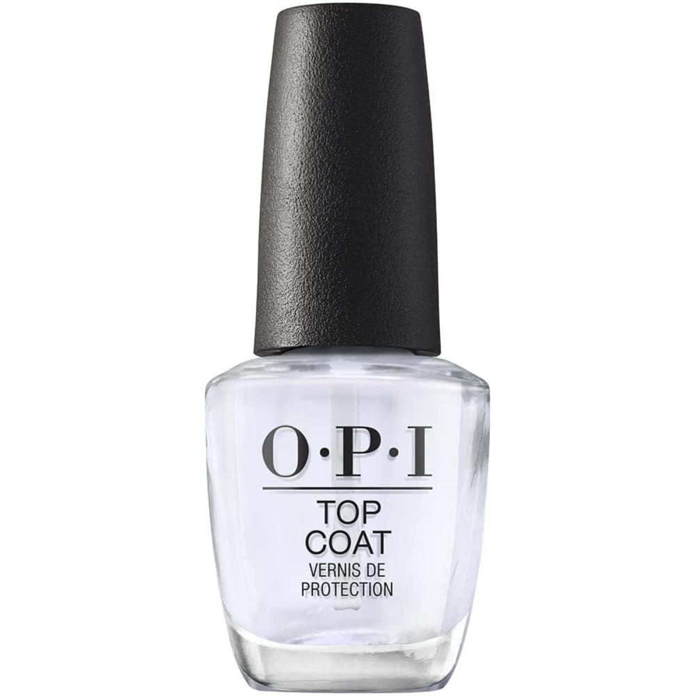 imageOPI Nail Lacquer Top Coat  Clear Nail Polish Top Coats  Classic Quick Drying High Shine Gellike Volumizing amp Matte Finish  Chip Resistant HighGloss Long Lasting Protects Color amp NailsOPI Top Coat  Classic Formula
